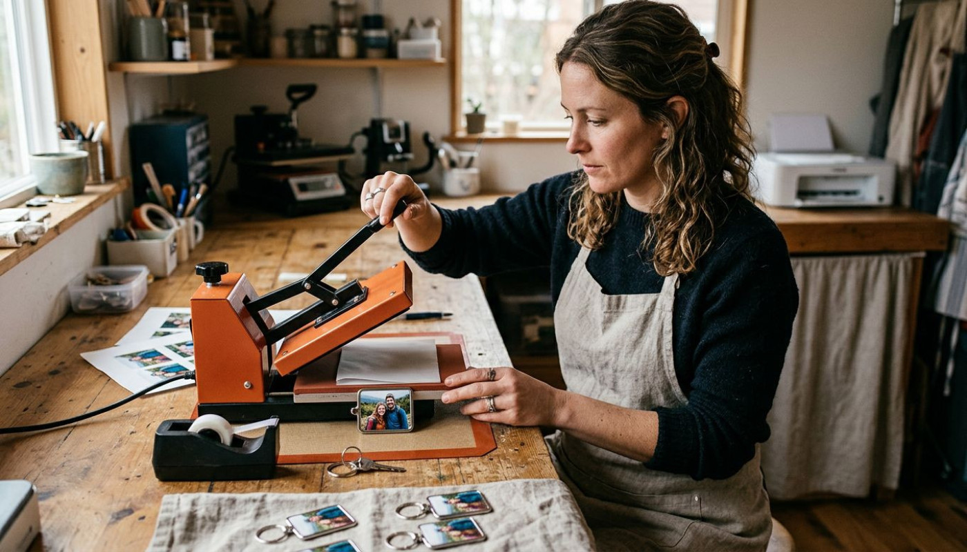 Techniques d'impression pour un porte-clés photo durable